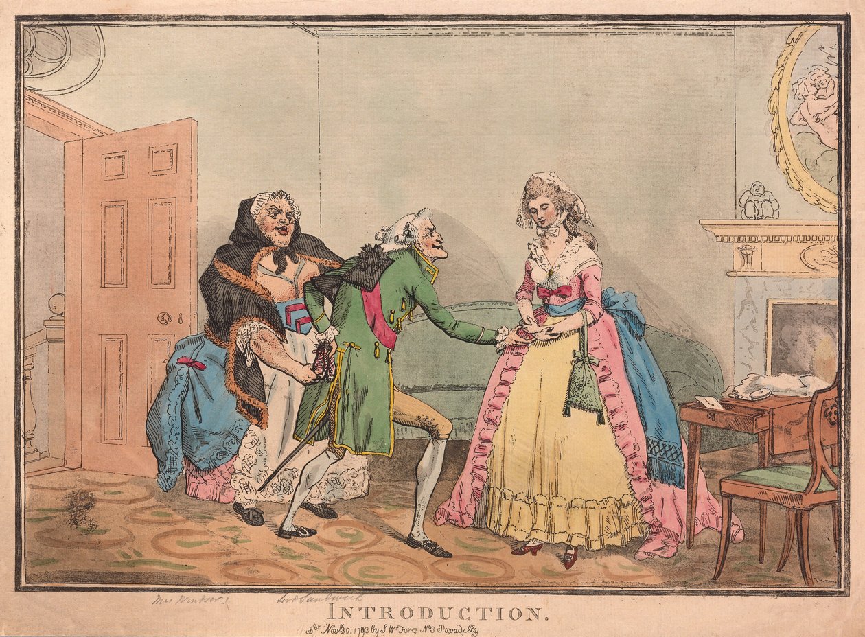 Wprowadzenie, wyd. 1793 (grawerowanie ręcznie kolorowane) autorstwa Thomas Rowlandson