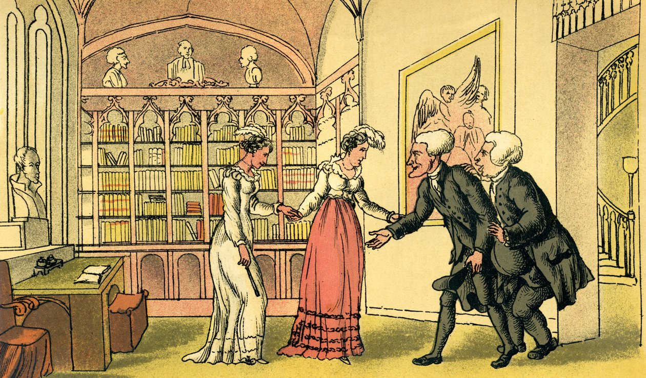 „Wprowadzenie do zalotów” autorstwa Thomas Rowlandson