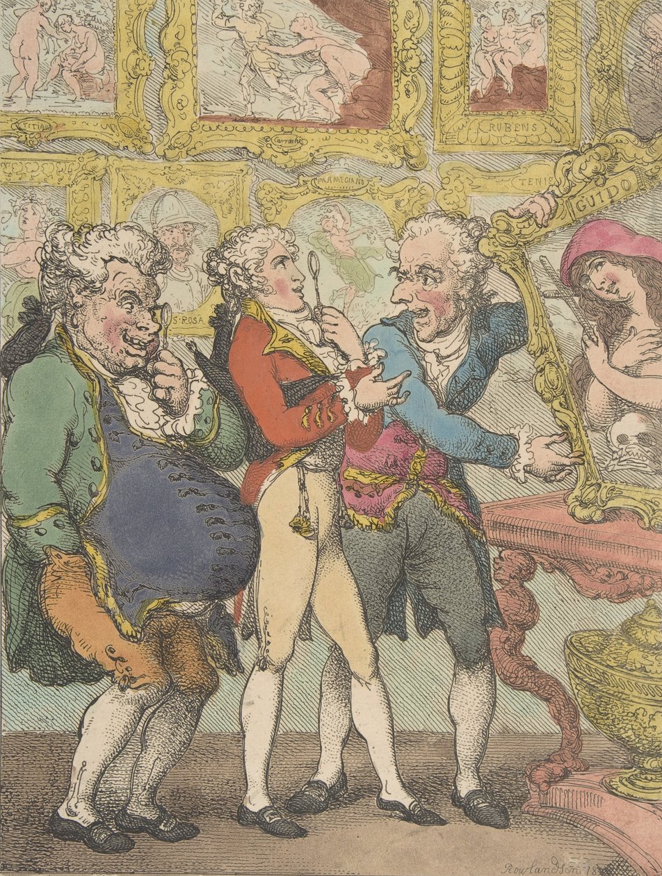 Włoscy sprzedawcy zdjęć Humbugging My Lord Anglaise, 30 maja 1812 r., 30 maja 1812 r. autorstwa Thomas Rowlandson