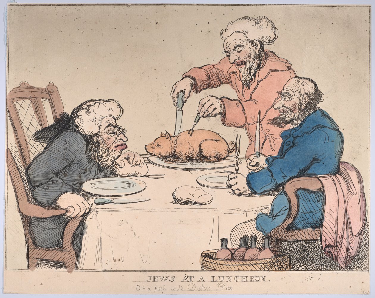 Żydzi na śniadaniu, 1794., 1794. autorstwa Thomas Rowlandson