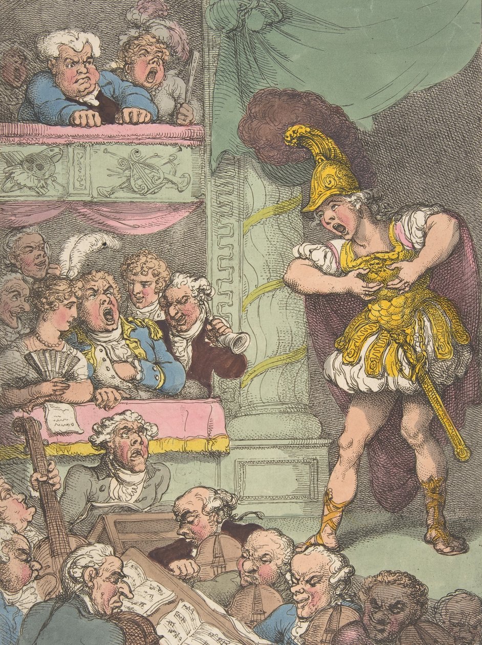 John Bull w Operze Włoskiej, 2 października 1811, 2 października 1811. autorstwa Thomas Rowlandson