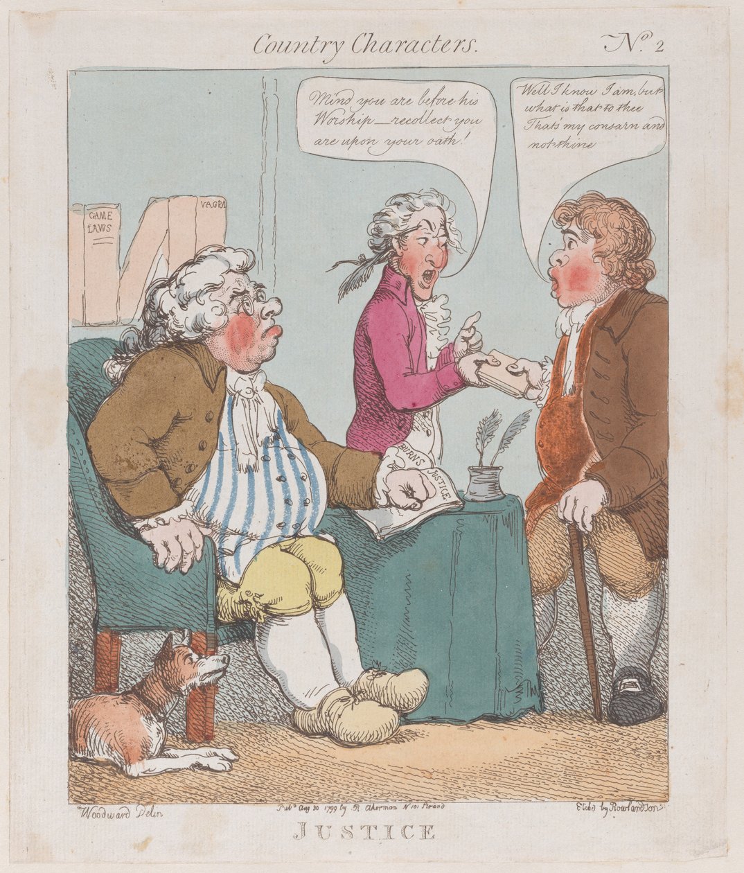 Sprawiedliwość, 30 sierpnia 1799., 30 sierpnia 1799. autorstwa Thomas Rowlandson