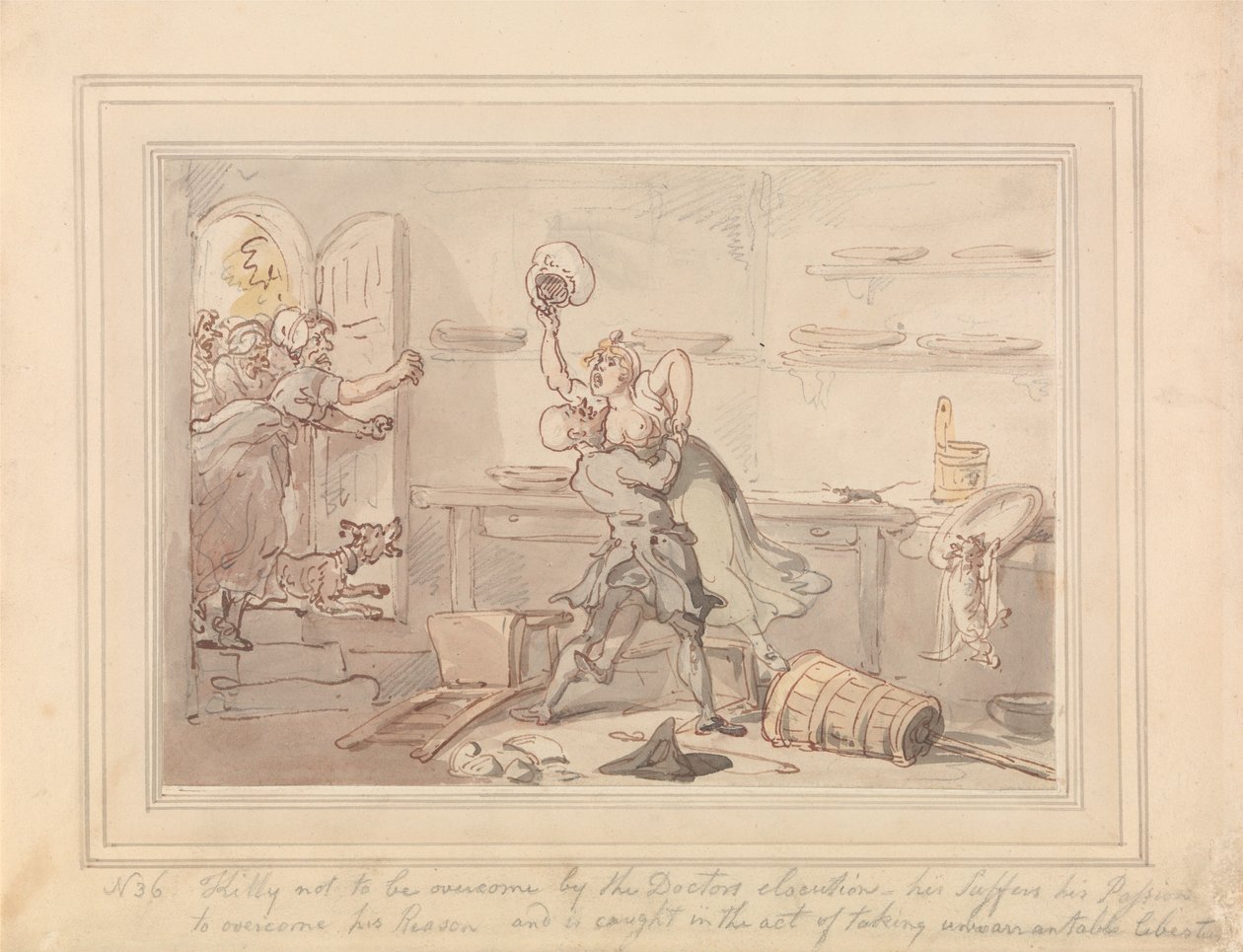 Kitty Overcome autorstwa Thomas Rowlandson