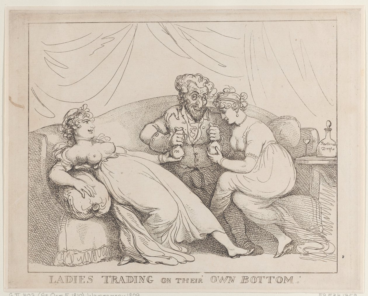 Kobiety handlujące własnym ciałem autorstwa Thomas Rowlandson