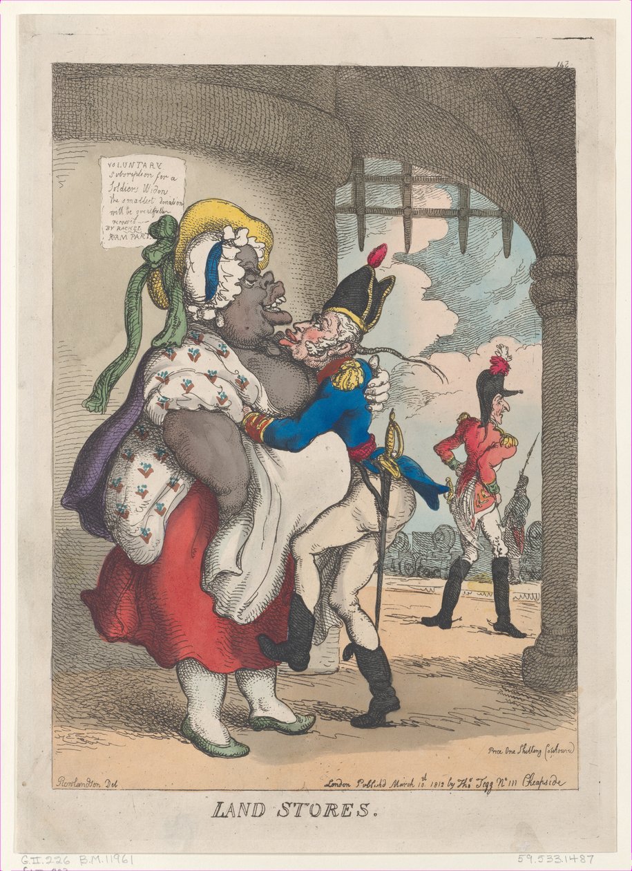 Land Stores, 10 marca 1812., 10 marca 1812. autorstwa Thomas Rowlandson