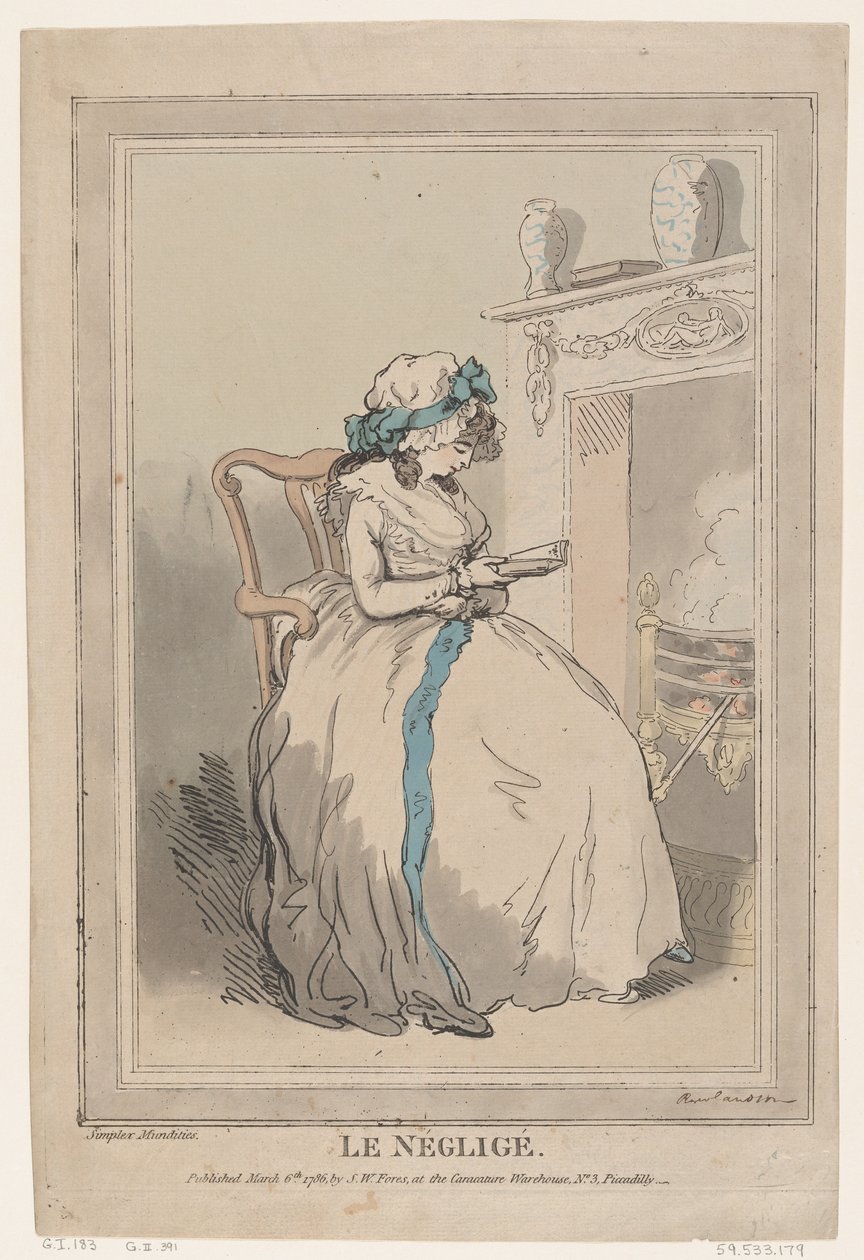 Negliż, 6 marca 1786., 6 marca 1786. autorstwa Thomas Rowlandson