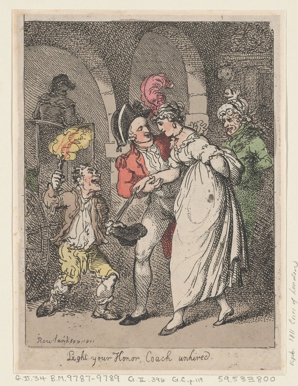 Light Your Honor, trener niezatrudniony, 1811., 1811. autorstwa Thomas Rowlandson