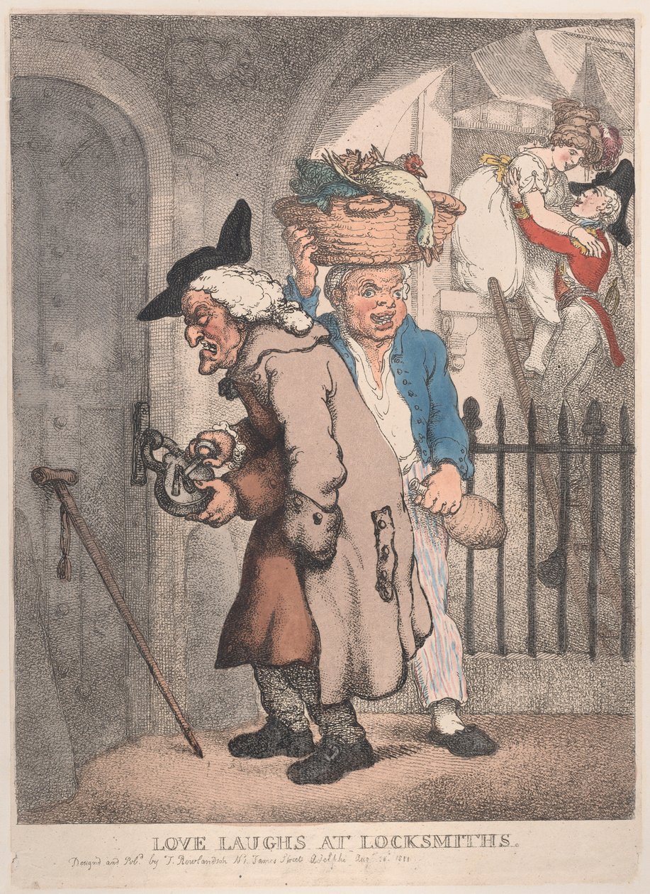 Miłość śmieje się w ślusarzach, 20 sierpnia 1811 r., 20 sierpnia 1811 r. autorstwa Thomas Rowlandson