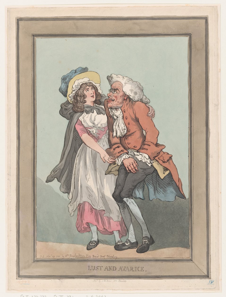 Pożądanie i skąpstwo, 29 listopada 1788., 29 listopada 1788. autorstwa Thomas Rowlandson