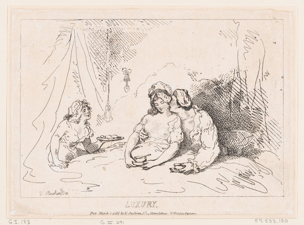 Luksus, 7 marca 1786., 7 marca 1786. autorstwa Thomas Rowlandson