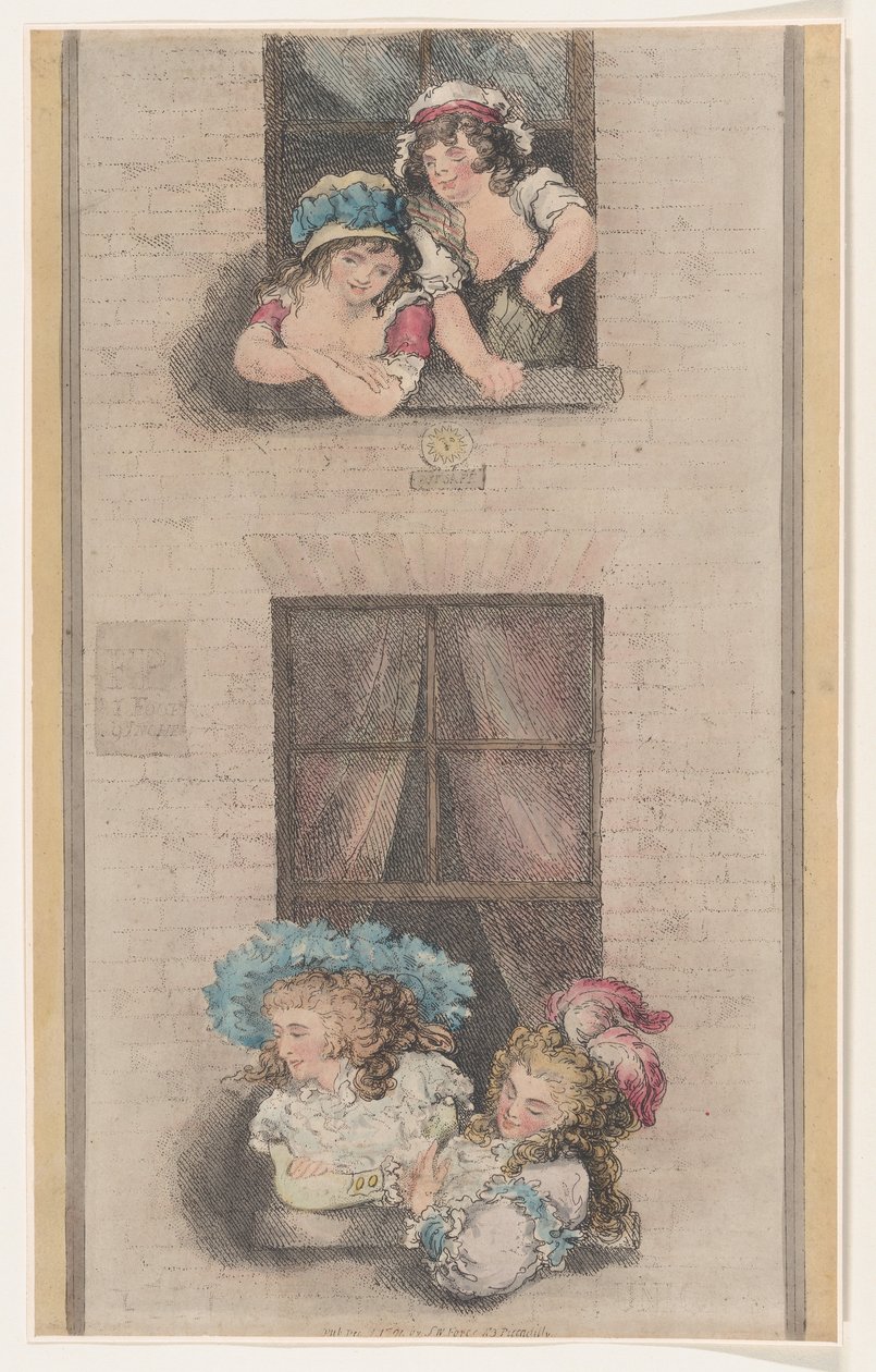 Maids and Mistress, 1 grudnia 1791., 1 grudnia 1791. autorstwa Thomas Rowlandson