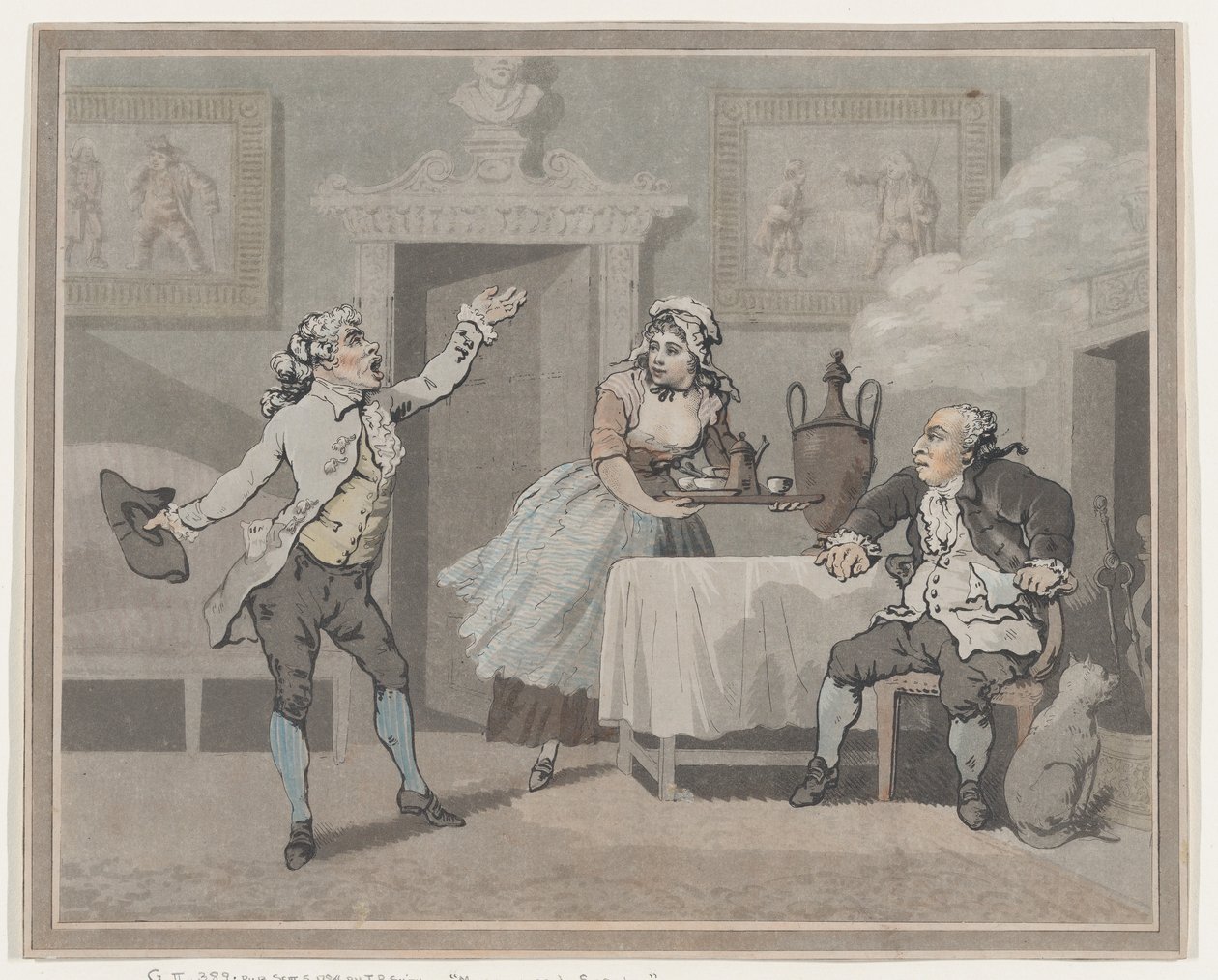Manager i Spouter, 1 lipca 1802, 1 lipca 1802. autorstwa Thomas Rowlandson