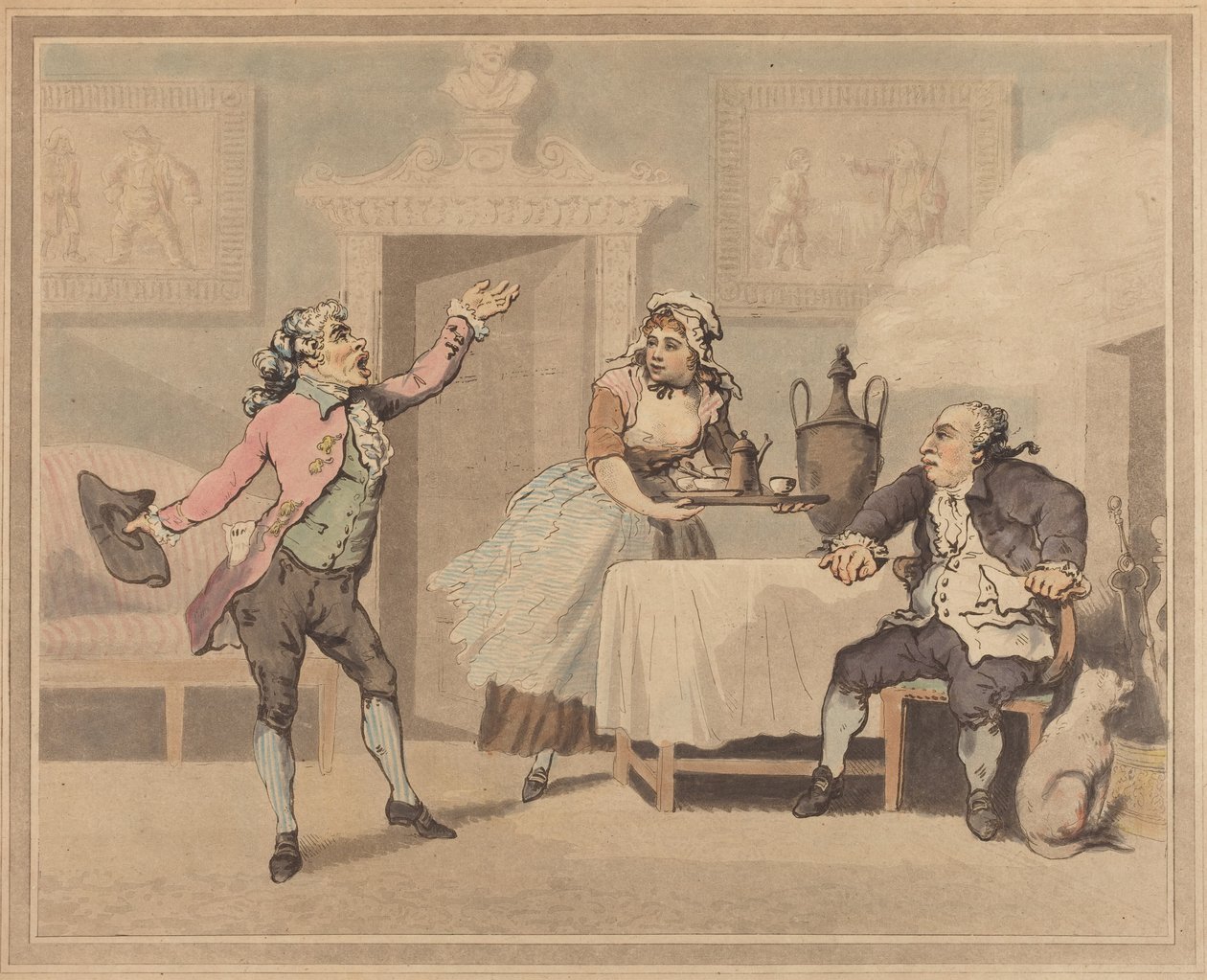 Kierownik i prezenter autorstwa Thomas Rowlandson