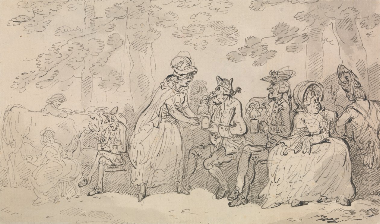 Dojarki i dżentelmeni w St. James’s Park autorstwa Thomas Rowlandson