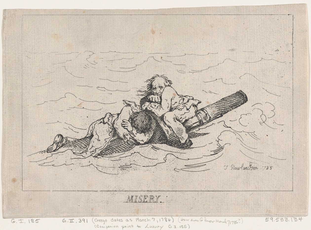 Nieszczęście autorstwa Thomas Rowlandson