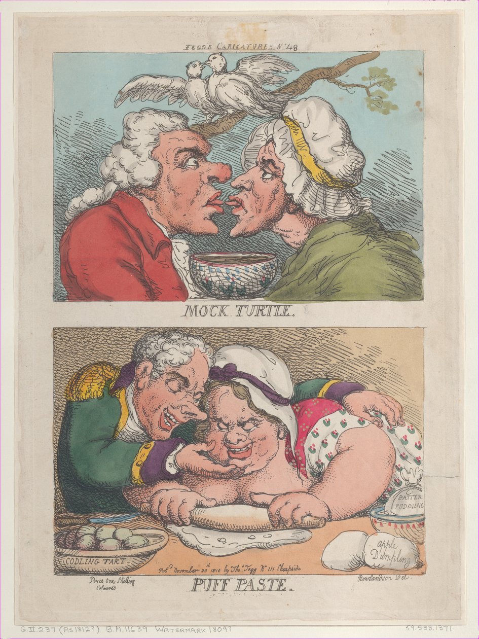 Mock Turtle, Pasta Ptyśna, 20.11.1810., 20.11.1810. autorstwa Thomas Rowlandson