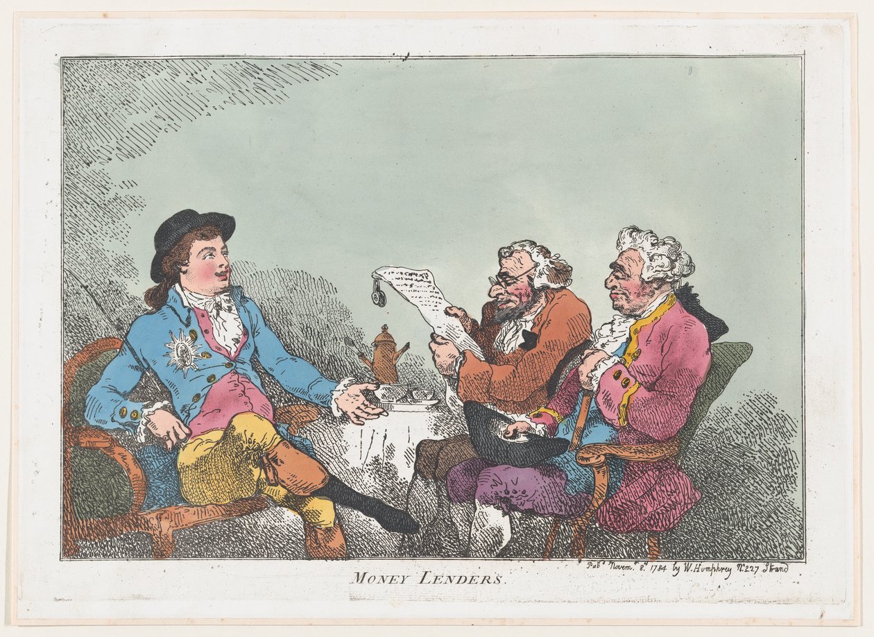 Pożyczkodawcy, 8 listopada 1784., 8 listopada 1784. autorstwa Thomas Rowlandson