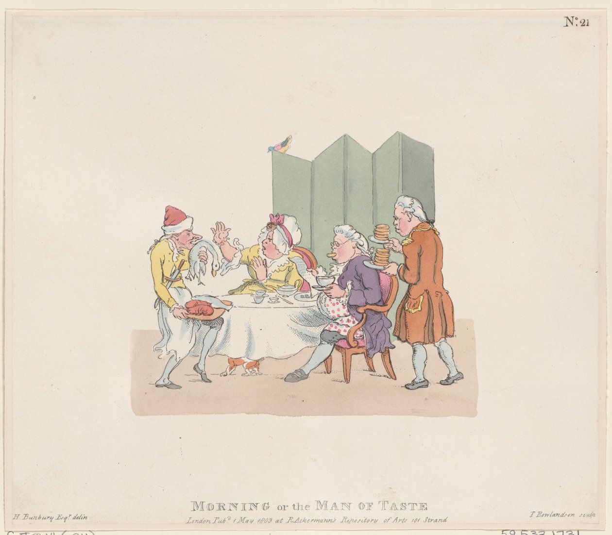 Rano, czyli Człowiek Smaku, 1 maja 1803., 1 maja 1803. autorstwa Thomas Rowlandson