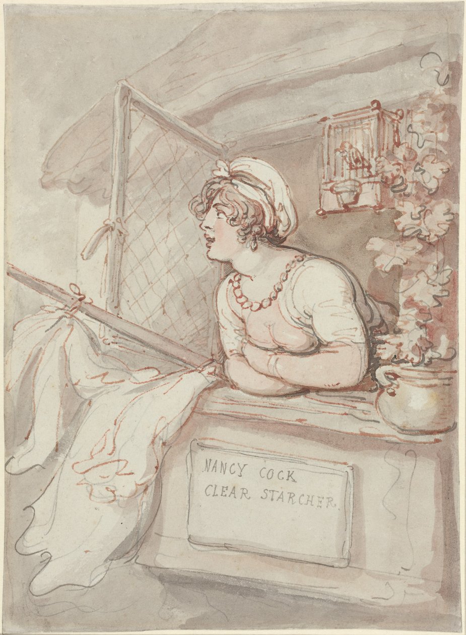 Nancy Cock – Clear Starcher autorstwa Thomas Rowlandson
