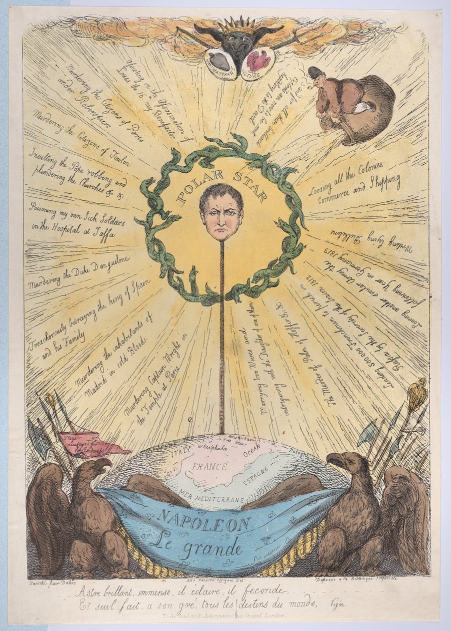 Napoleon Le Grande, 2 grudnia 1813 r., 2 grudnia 1813 r. autorstwa Thomas Rowlandson