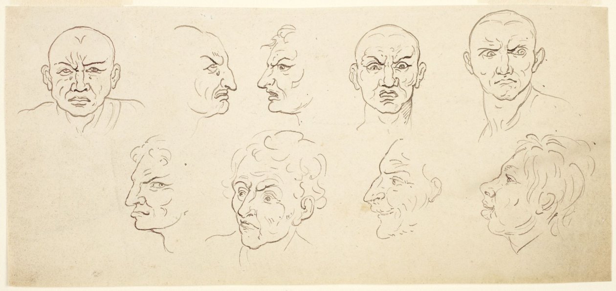 Dziewięć karykatur autorstwa Thomas Rowlandson