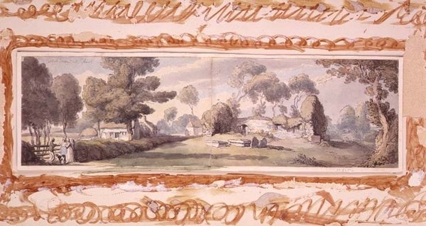 Stary Kościół, Newtown, Wyspa Wight autorstwa Thomas Rowlandson