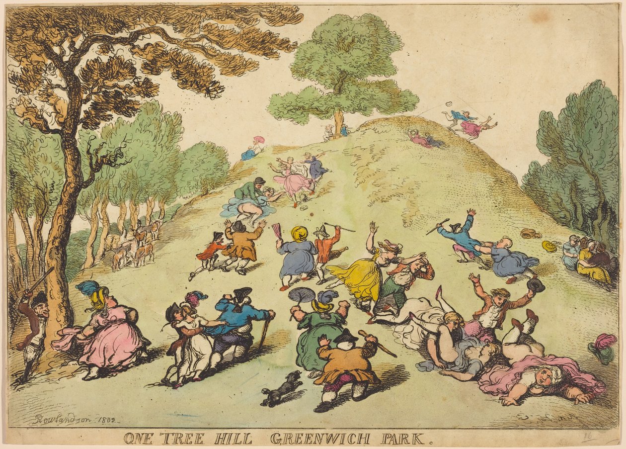 One Tree Hill, Greenwich Park autorstwa Thomas Rowlandson