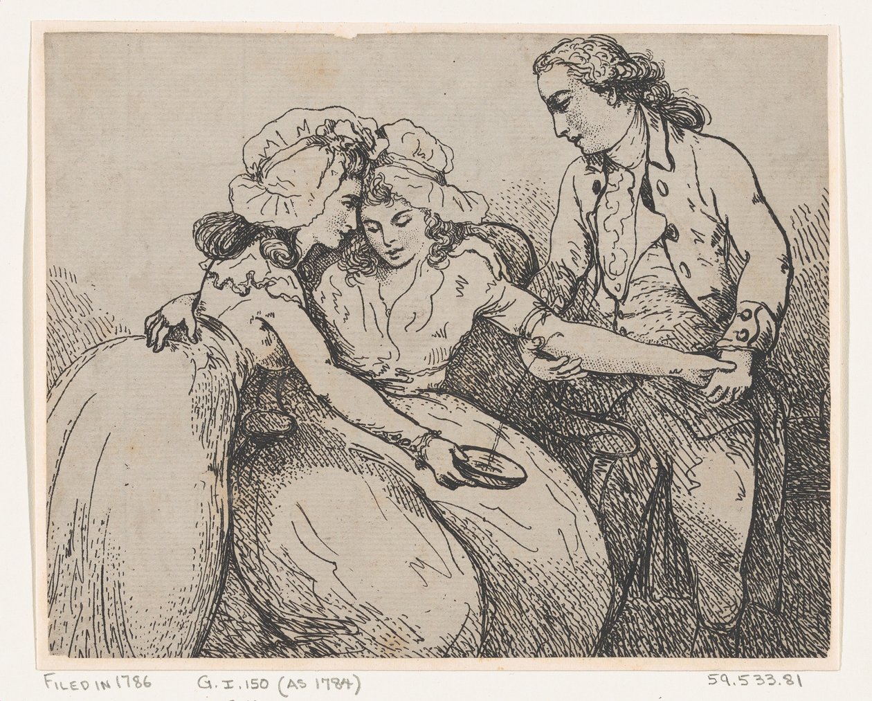 Przekłucie żyły autorstwa Thomas Rowlandson