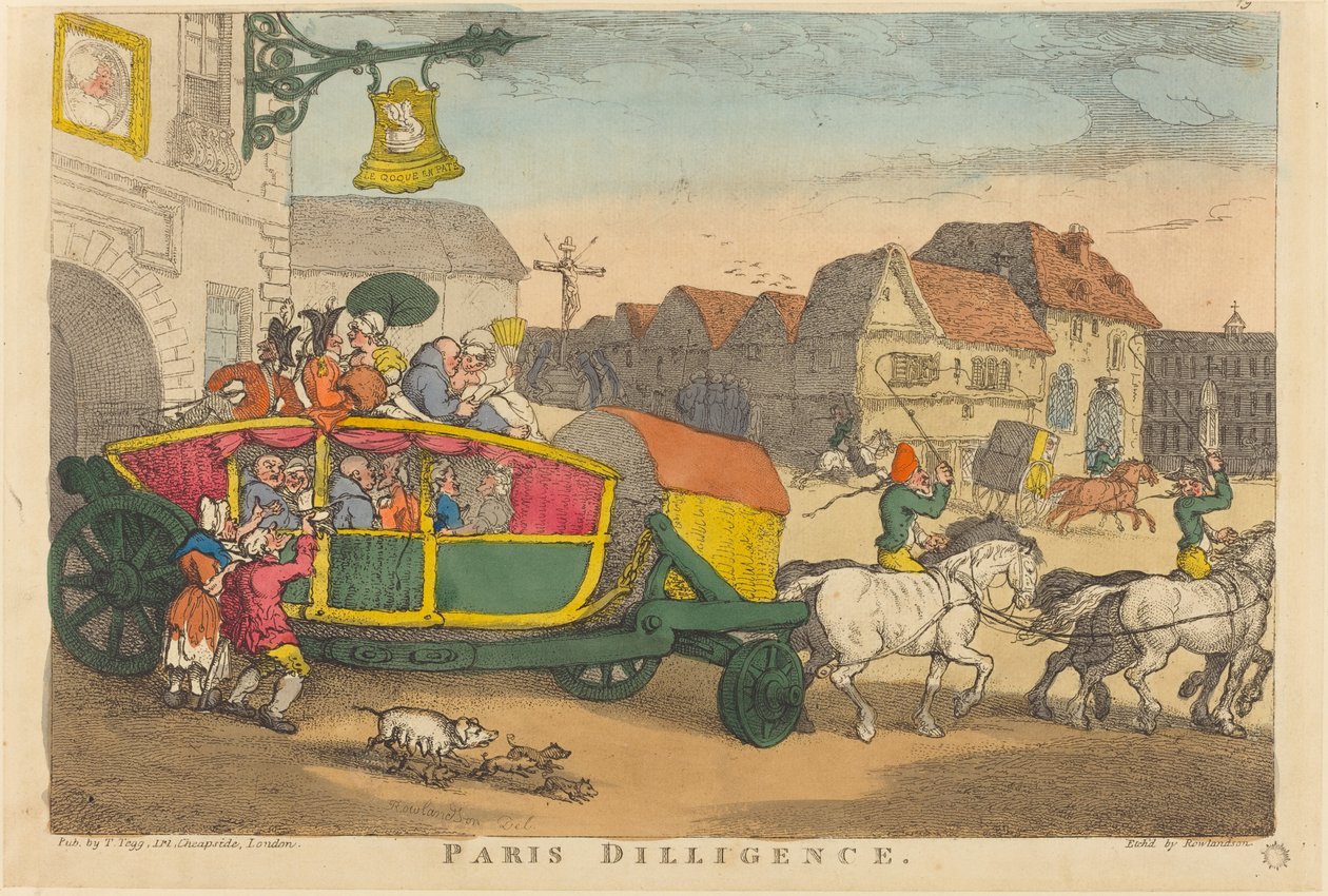 Paryska pracowitość autorstwa Thomas Rowlandson