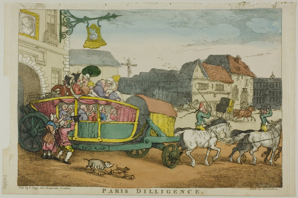 Paryska pracowitość autorstwa Thomas Rowlandson
