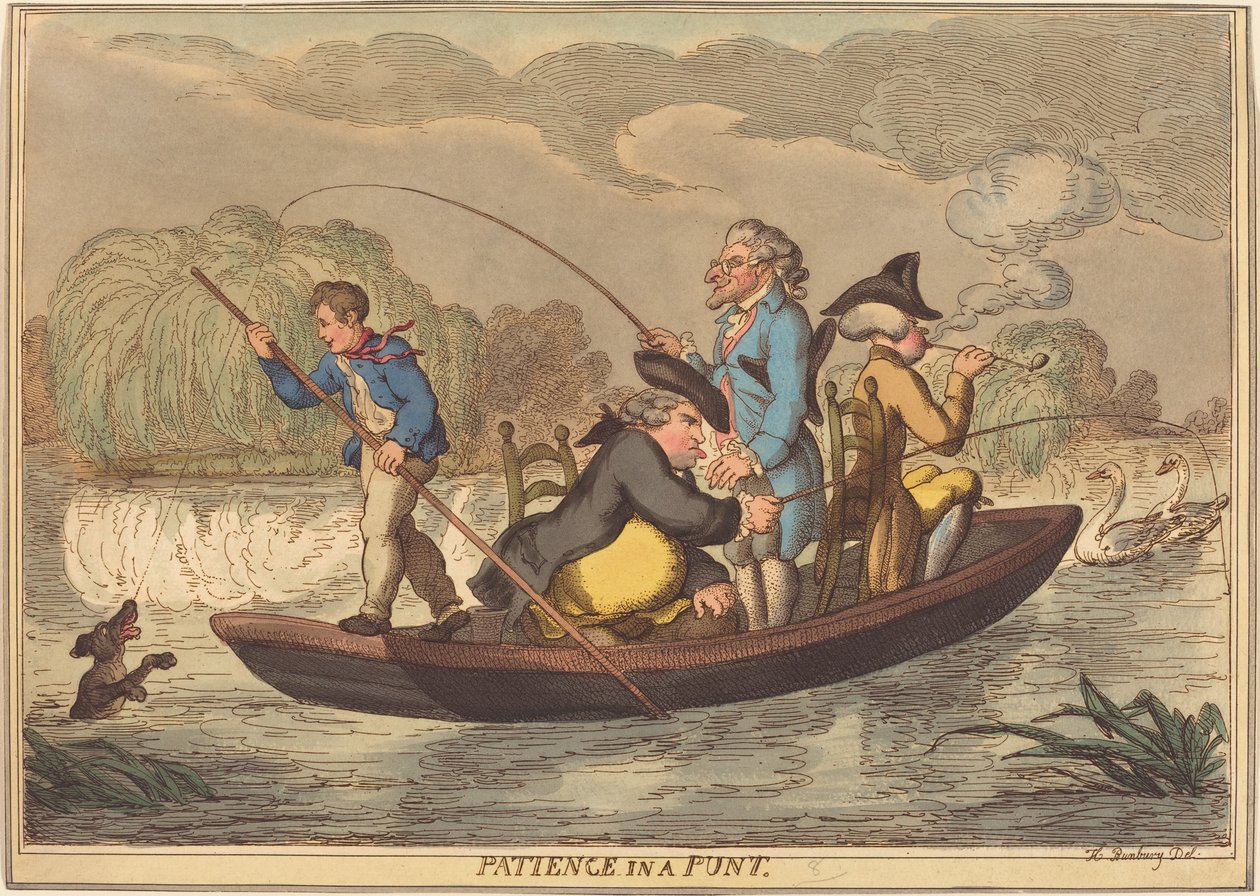 Cierpliwość w łódce autorstwa Thomas Rowlandson
