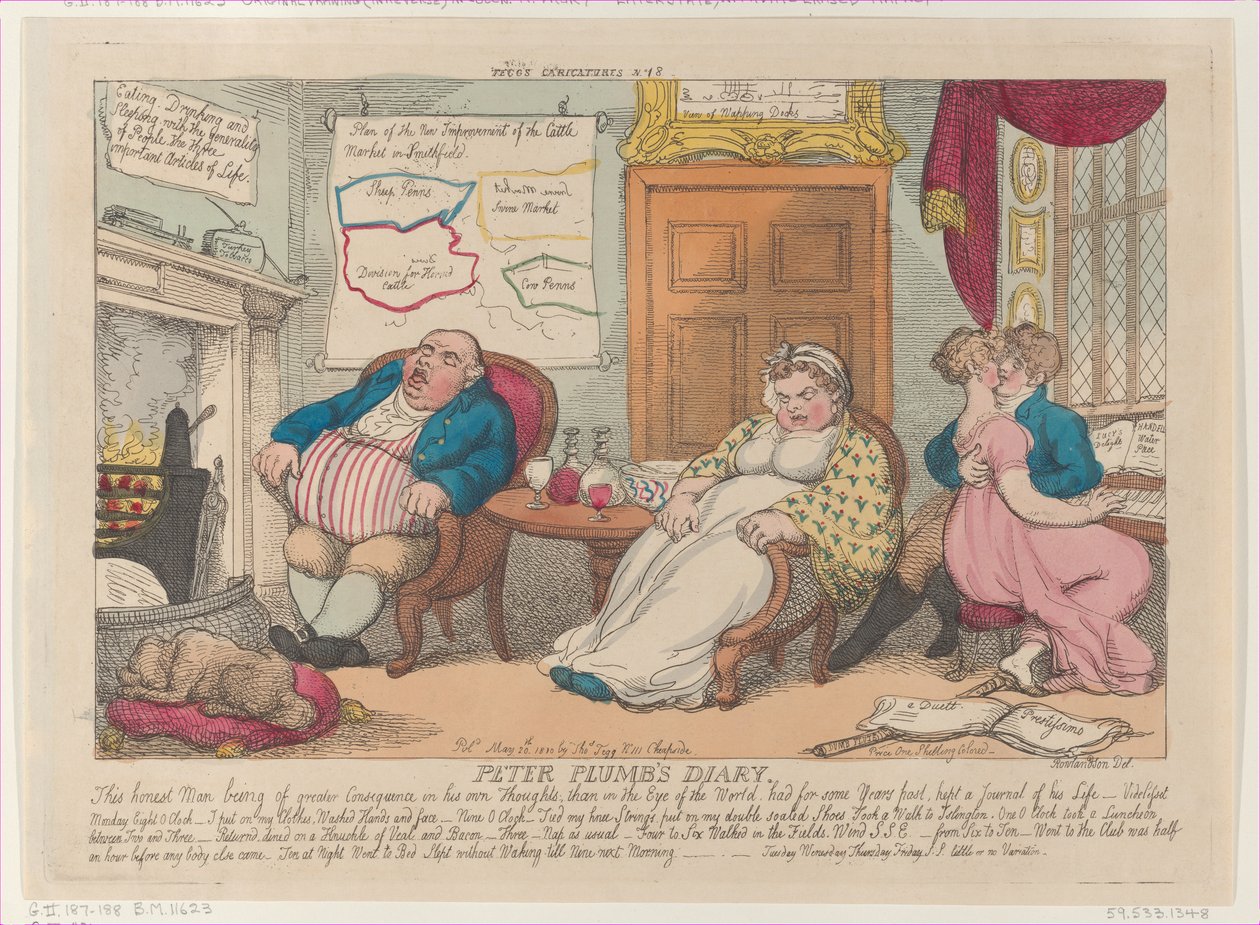 Dziennik Petera Plumba, 20 maja 1810., 20 maja 1810. autorstwa Thomas Rowlandson