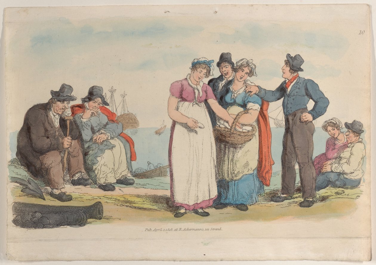 Tabliczka 10, ze Świata w miniaturze, 1816., 1816. autorstwa Thomas Rowlandson