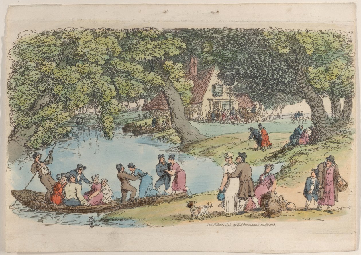 Tablica 15, ze Świata w miniaturze, 1816., 1816. autorstwa Thomas Rowlandson