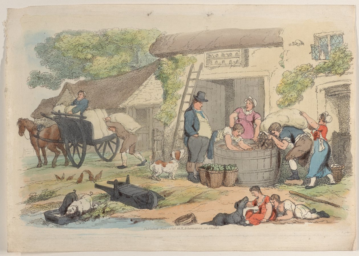 Tabliczka 16, ze Świata w miniaturze, 1816., 1816. autorstwa Thomas Rowlandson
