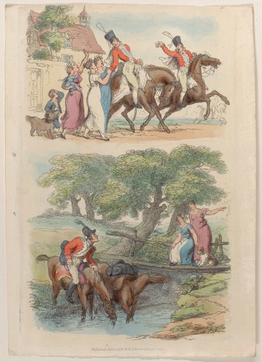 Tabliczka 20, ze Świata w miniaturze, 1816., 1816. autorstwa Thomas Rowlandson