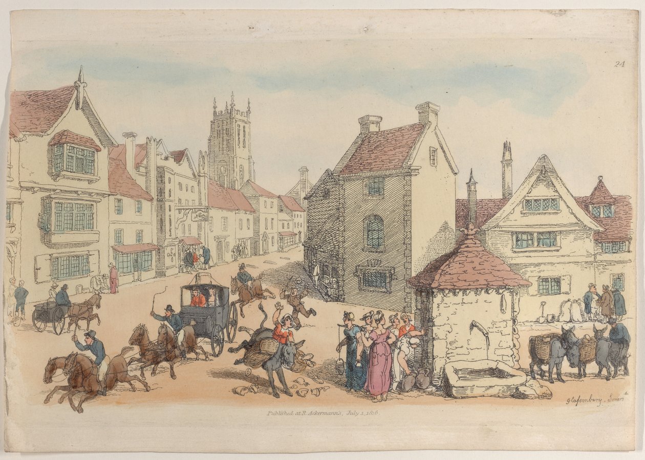 Tablica 24, ze Świata w miniaturze, 1816., 1816. autorstwa Thomas Rowlandson
