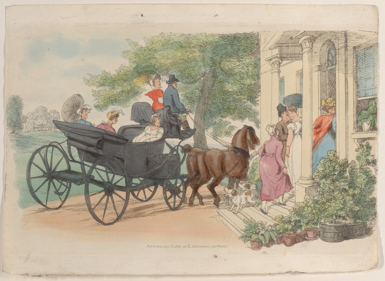 Tabliczka 28, ze Świata w miniaturze, 1816., 1816. autorstwa Thomas Rowlandson