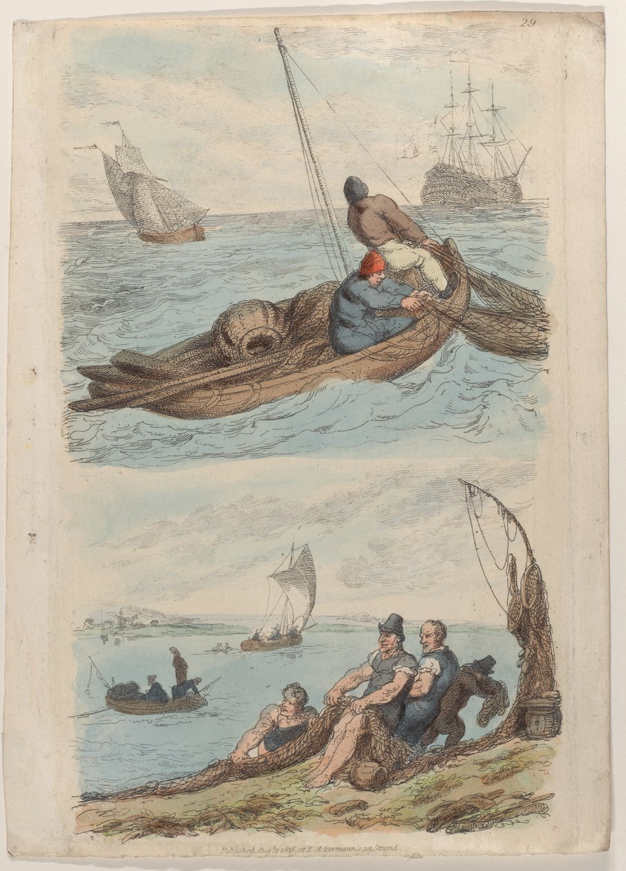 Tablica 29, ze świata w miniaturze, 1816., 1816. autorstwa Thomas Rowlandson