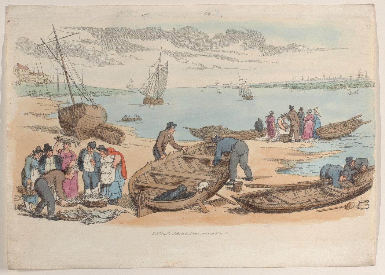 Tablica 31, ze świata w miniaturze, 1816., 1816. autorstwa Thomas Rowlandson