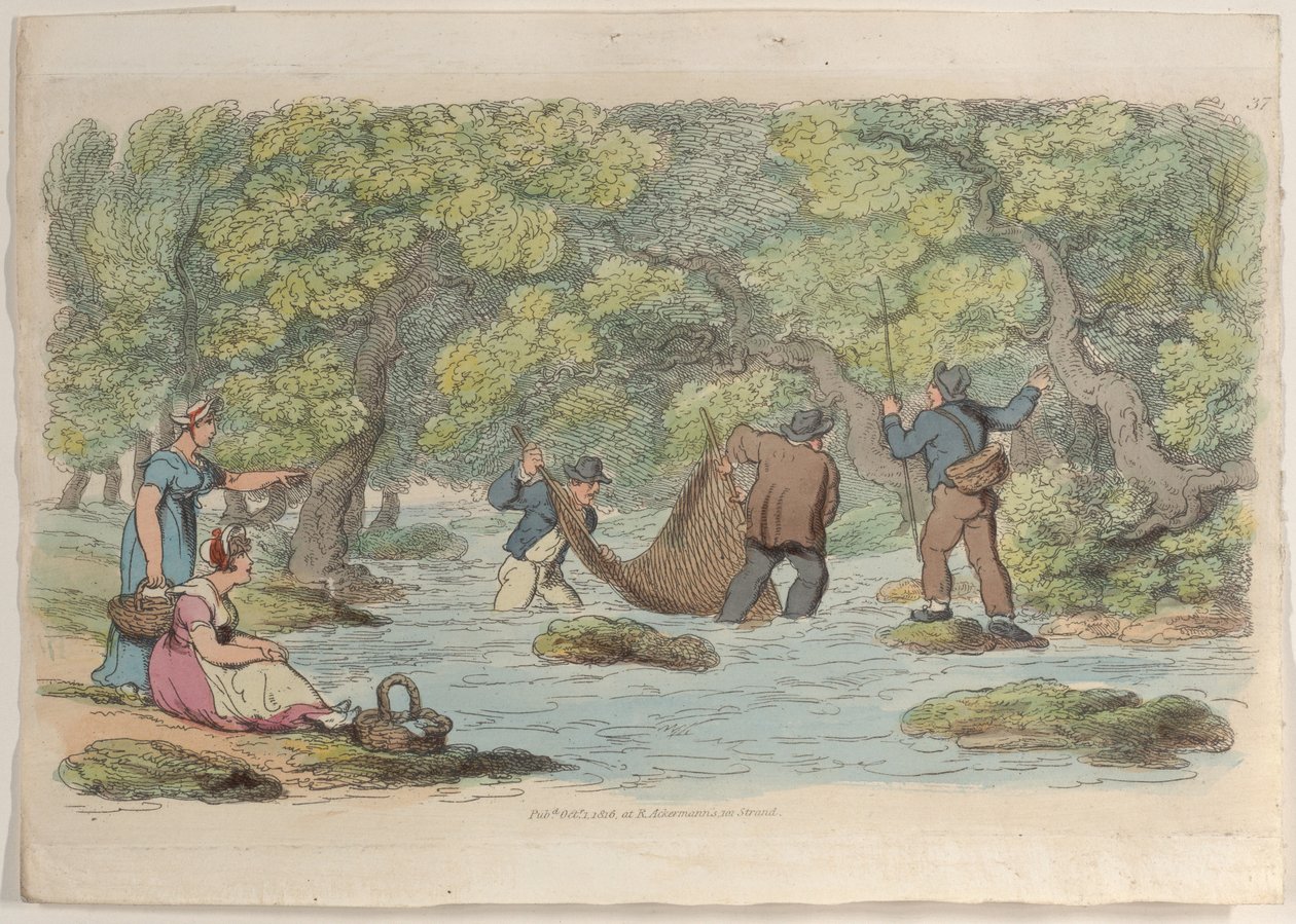 Tablica 37, ze Świata w miniaturze, 1816., 1816. autorstwa Thomas Rowlandson