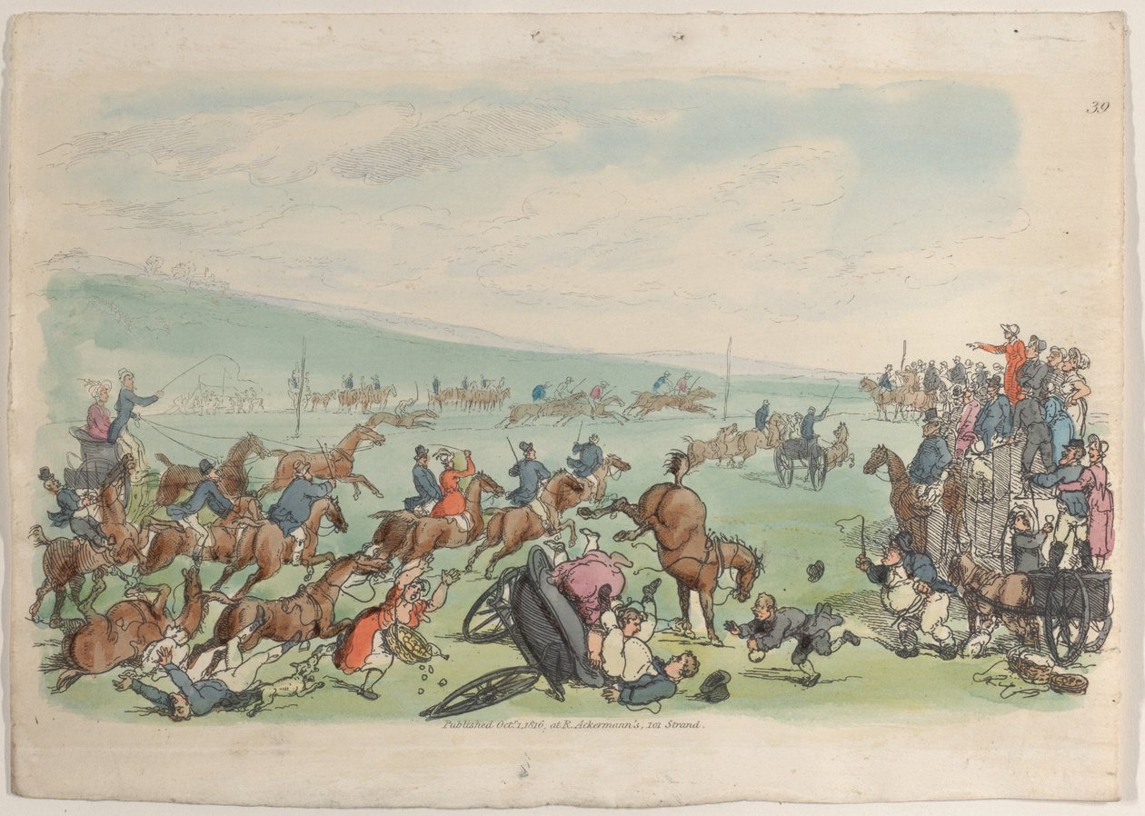 Tabliczka 39, ze świata w miniaturze, 1816., 1816. autorstwa Thomas Rowlandson