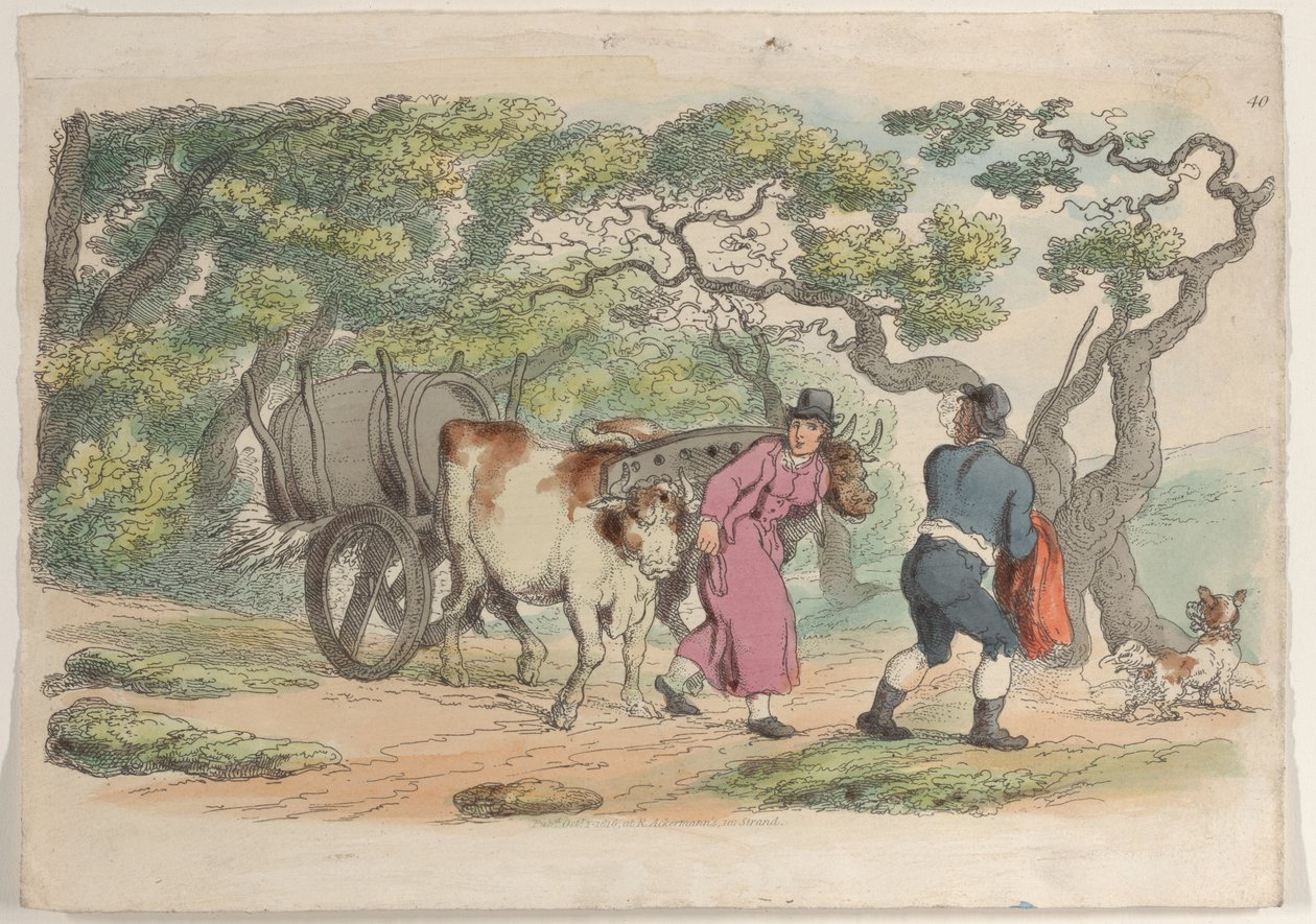 Tabliczka 40, ze Świata w miniaturze, 1816., 1816. autorstwa Thomas Rowlandson