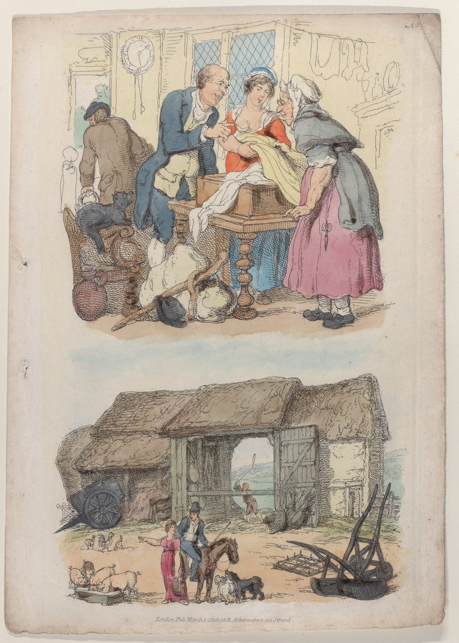 Tablica 5, ze Świata w miniaturze, 1816., 1816. autorstwa Thomas Rowlandson