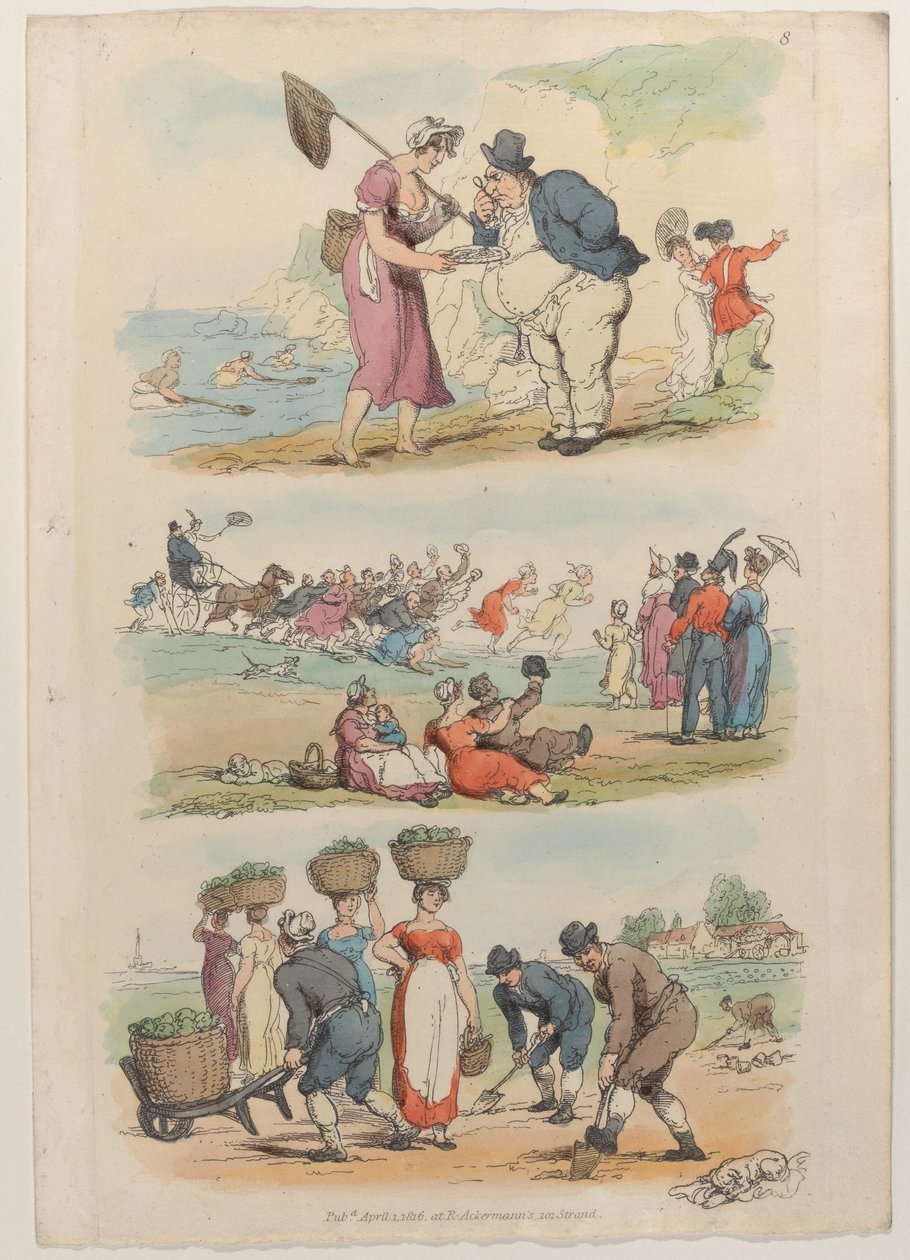 Tablica 8, ze Świata w miniaturze, 1816., 1816. autorstwa Thomas Rowlandson