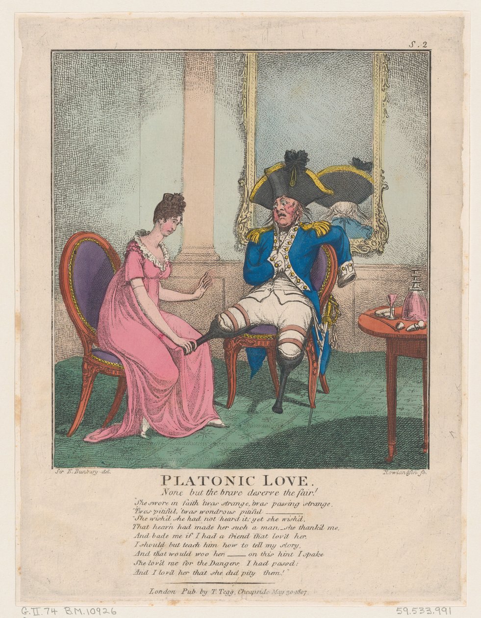 Miłość platońska, 30 maja 1807 r., 30 maja 1807 r. autorstwa Thomas Rowlandson