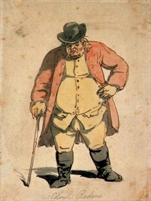 Portret Josepha Bodena, ok. 1806-11 (akwarela, pióro i atrament na papierze) autorstwa Thomas Rowlandson