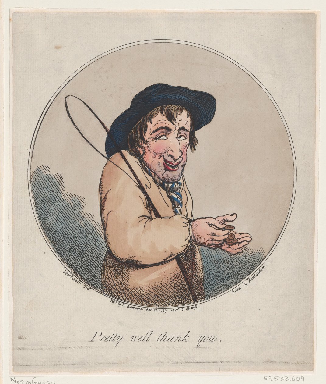 Całkiem dobrze dziękuję, 20 października 1799 r., 20 października 1799 r. autorstwa Thomas Rowlandson