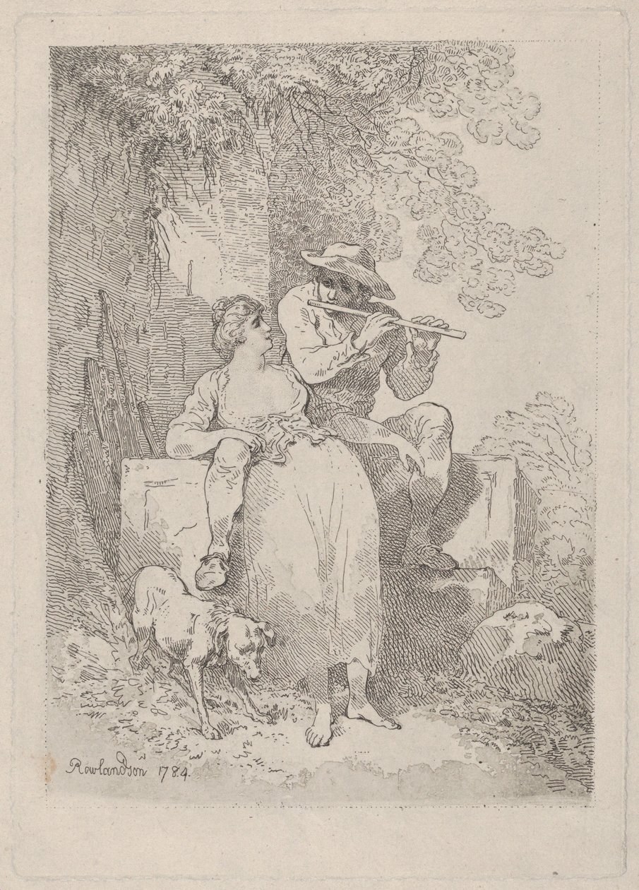Odpocznij od pracy w słoneczne dni, 1784-87, 1784-87. autorstwa Thomas Rowlandson