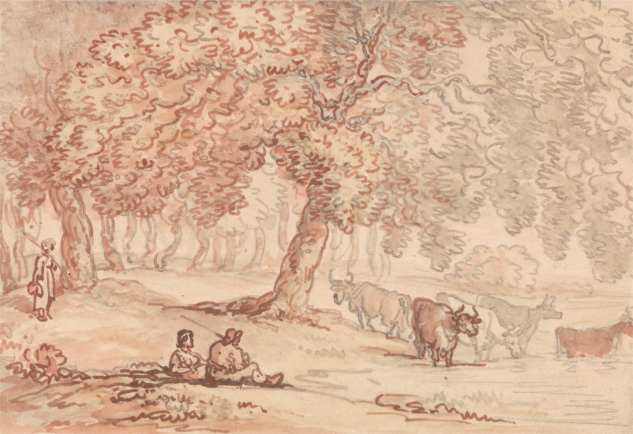 Park Richmond autorstwa Thomas Rowlandson